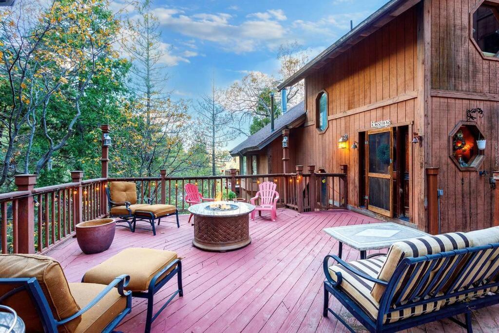 Lakeview 3-Story Winter Home Crestline Exteriör bild